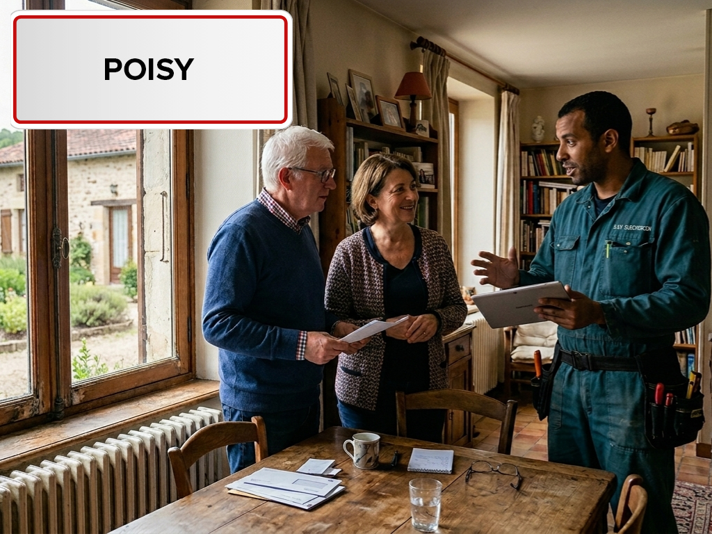 Installation de pompe à chaleur à Poisy (74330) en Haute-Savoie